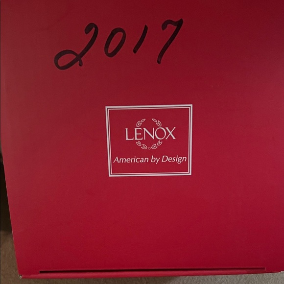 Lenox Dancing Reindeer Wreath Ornament (2017) - Picture 3 of 4